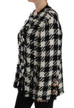 Load image into Gallery viewer, Dolce & Gabbana Black White Wool Knitted Crystal Jacket