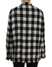 Load image into Gallery viewer, Dolce & Gabbana Black White Wool Knitted Crystal Jacket