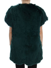 Load image into Gallery viewer, Dolce & Gabbana Exquisite Green Alpaca Fur Long Vest