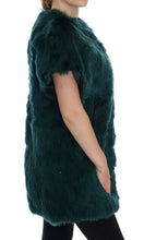 Load image into Gallery viewer, Dolce & Gabbana Exquisite Green Alpaca Fur Long Vest