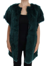 Load image into Gallery viewer, Dolce & Gabbana Exquisite Green Alpaca Fur Long Vest