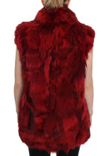 Load image into Gallery viewer, Dolce & Gabbana Luxurious Red Coyote Fur Long Vest Jacket