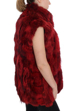 Load image into Gallery viewer, Dolce & Gabbana Luxurious Red Coyote Fur Long Vest Jacket