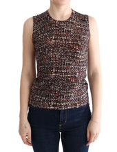 Load image into Gallery viewer, Dolce & Gabbana Sleeveless Multicolor Knit Wool Top