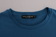 Load image into Gallery viewer, Dolce & Gabbana Chic Blue Cotton Tee with 2017 Print