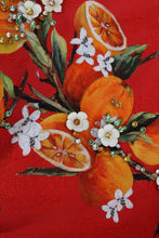 Load image into Gallery viewer, Dolce & Gabbana Embellished Crepe Blouse with Blossom Print