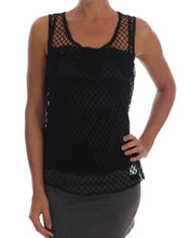 Load image into Gallery viewer, Dolce & Gabbana Elegant Black Lace Sleeveless Cami Blouse