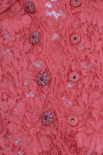 Load image into Gallery viewer, Dolce & Gabbana Elegant Orange Floral Lace Crystal Cardigan Blouse