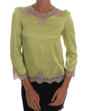 Load image into Gallery viewer, Dolce & Gabbana Elegant Floral Lace Silk Blouse
