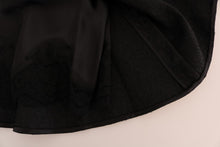 Load image into Gallery viewer, Dolce & Gabbana Elegant Black Floral Jacquard A-Line Skirt