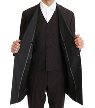 Load image into Gallery viewer, Dolce & Gabbana Elegant Bordeaux Polka Dot Wool Suit