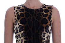 Load image into Gallery viewer, Dolce & Gabbana Sleeveless Leopard Mini Sheath Dress