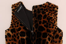Load image into Gallery viewer, Dolce & Gabbana Sleeveless Leopard Mini Sheath Dress