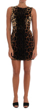 Load image into Gallery viewer, Dolce & Gabbana Sleeveless Leopard Mini Sheath Dress
