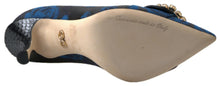 Load image into Gallery viewer, Dolce & Gabbana Elegant Blue Crystal Embellished Pumps