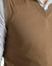 Load image into Gallery viewer, Dolce & Gabbana Brown Wool Sleeveless Pullover Sweater