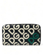 Load image into Gallery viewer, Dolce & Gabbana Multicolor DG Mania Leather Zip Around Continental Wallet
