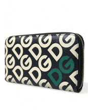 Load image into Gallery viewer, Dolce & Gabbana Multicolor DG Mania Leather Zip Around Continental Wallet