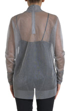 Load image into Gallery viewer, Dolce & Gabbana Elegant Gray Long Sleeve Mesh Top