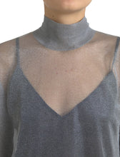 Load image into Gallery viewer, Dolce & Gabbana Elegant Gray Long Sleeve Mesh Top