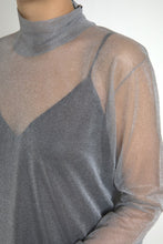 Load image into Gallery viewer, Dolce & Gabbana Elegant Gray Long Sleeve Mesh Top
