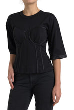 Load image into Gallery viewer, Dolce & Gabbana Timeless Black Silk Blend Corset Top
