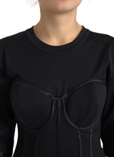 Load image into Gallery viewer, Dolce & Gabbana Timeless Black Silk Blend Corset Top
