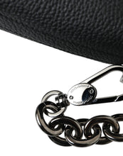 Load image into Gallery viewer, Dolce & Gabbana Black Leather Chain Strap Baguette Shoulder Bag
