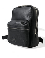 Load image into Gallery viewer, Dolce & Gabbana Black Calfskin Leather Logo Palermo Backpack Bag