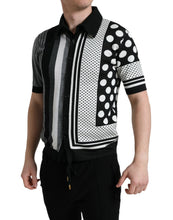 Load image into Gallery viewer, Dolce & Gabbana Black White Jumper Cardigan Polo Sweater