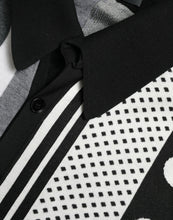 Load image into Gallery viewer, Dolce & Gabbana Black White Jumper Cardigan Polo Sweater
