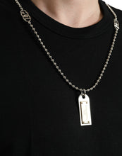 Load image into Gallery viewer, Dolce & Gabbana Black Cotton Dog Tag Round Neck T-shirt
