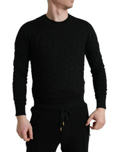 Load image into Gallery viewer, Dolce & Gabbana Black Silk Crew Neck Men Pullover Sweater