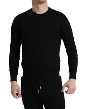 Load image into Gallery viewer, Dolce & Gabbana Black Silk Crew Neck Men Pullover Sweater