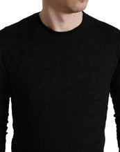 Load image into Gallery viewer, Dolce & Gabbana Black Silk Crew Neck Men Pullover Sweater