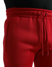 Load image into Gallery viewer, Dolce & Gabbana Red Cotton Blend Skinny Jogger Pants
