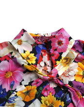 Load image into Gallery viewer, Dolce & Gabbana Multicolor Floral Ascot Collared Blouse Top