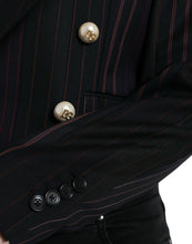 Load image into Gallery viewer, Dolce & Gabbana Black Striped SICILIA Double Breasted Jacket
