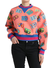 Load image into Gallery viewer, Dolce & Gabbana Salmon Pink Logo Print Sweatshirt Sweater