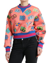 Load image into Gallery viewer, Dolce & Gabbana Salmon Pink Logo Print Sweatshirt Sweater