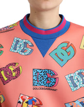 Load image into Gallery viewer, Dolce & Gabbana Salmon Pink Logo Print Sweatshirt Sweater