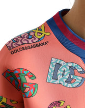 Load image into Gallery viewer, Dolce & Gabbana Salmon Pink Logo Print Sweatshirt Sweater