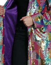 Load image into Gallery viewer, Dolce & Gabbana Multicolor Polyester Sequined Coat Jacket