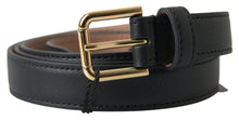 Load image into Gallery viewer, Dolce & Gabbana Elegant Italian Leather Belt with Metal Buckle