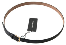 Load image into Gallery viewer, Dolce & Gabbana Elegant Italian Leather Belt with Metal Buckle
