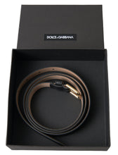 Load image into Gallery viewer, Dolce & Gabbana Elegant Italian Leather Belt with Metal Buckle