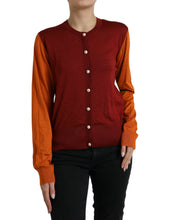 Load image into Gallery viewer, Dolce & Gabbana Multicolor Cardigan Color Block Silk Crewneck Sweater
