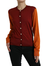 Load image into Gallery viewer, Dolce & Gabbana Multicolor Cardigan Color Block Silk Crewneck Sweater