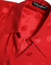 Load image into Gallery viewer, Dolce & Gabbana Red Polka Dot Sleeveless Collared Blouse Top