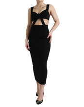 Load image into Gallery viewer, Dolce & Gabbana Glamorous Black Bodycon Midi Dress